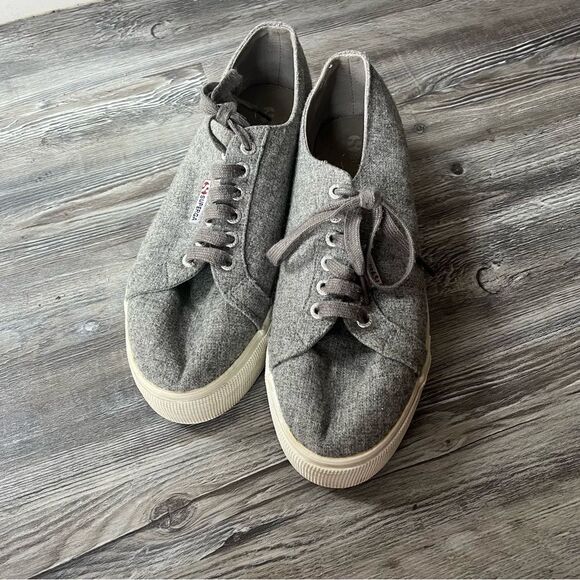 Superga Platform Wool Blend Sneakers - Picture 4 of 10